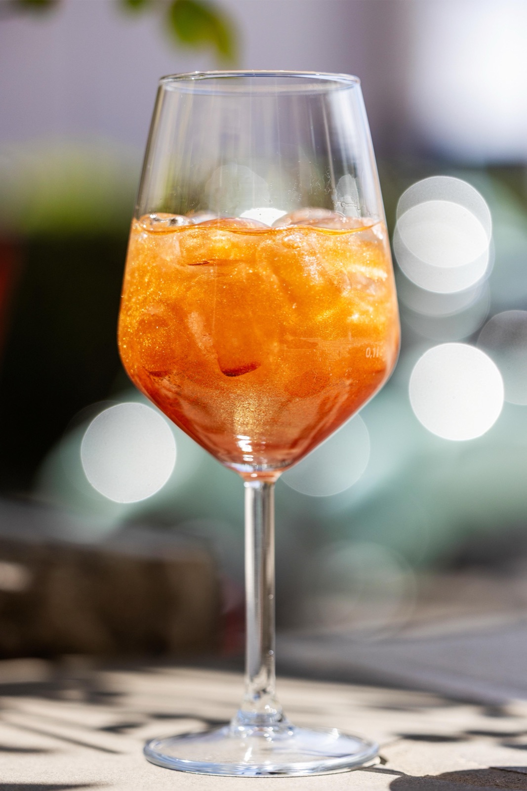 A sunlit spritz on the rooftop bar
